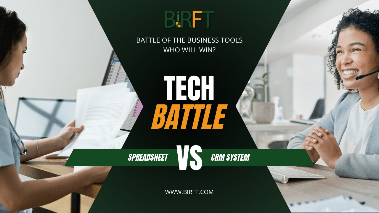 spreadsheet vs CRM for client management